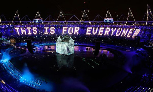 2012伦敦奥运投影艺术