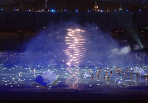 2004雅典奥运投影艺术